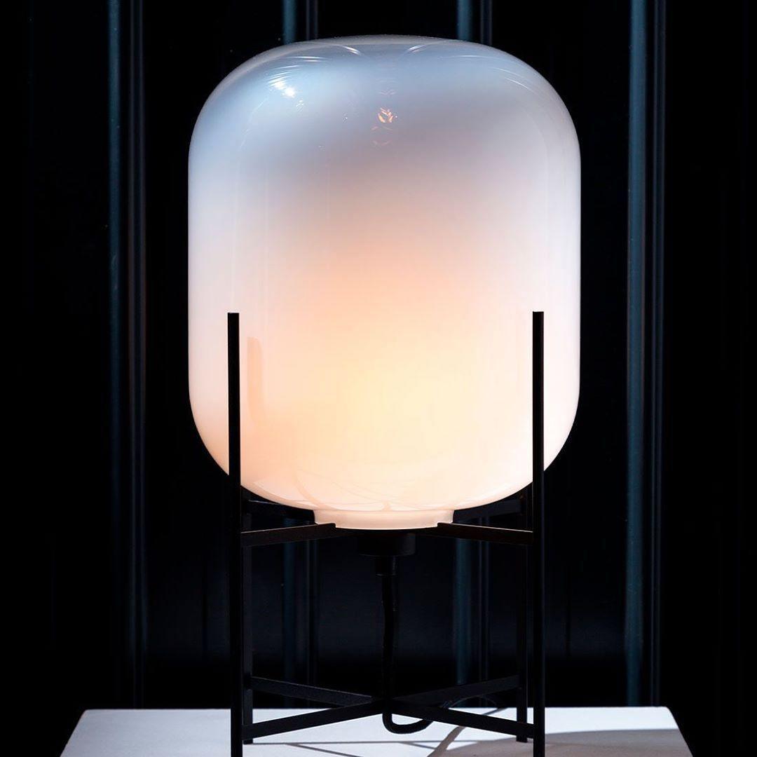 Halope Glass Industrial Table Lamp - Letslighting