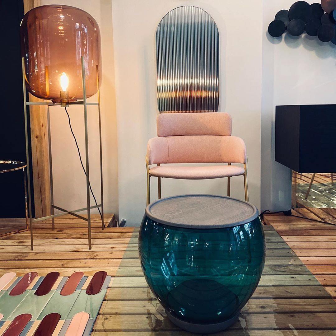 Zevia Glass Industrial Floor lamp - Letslighting