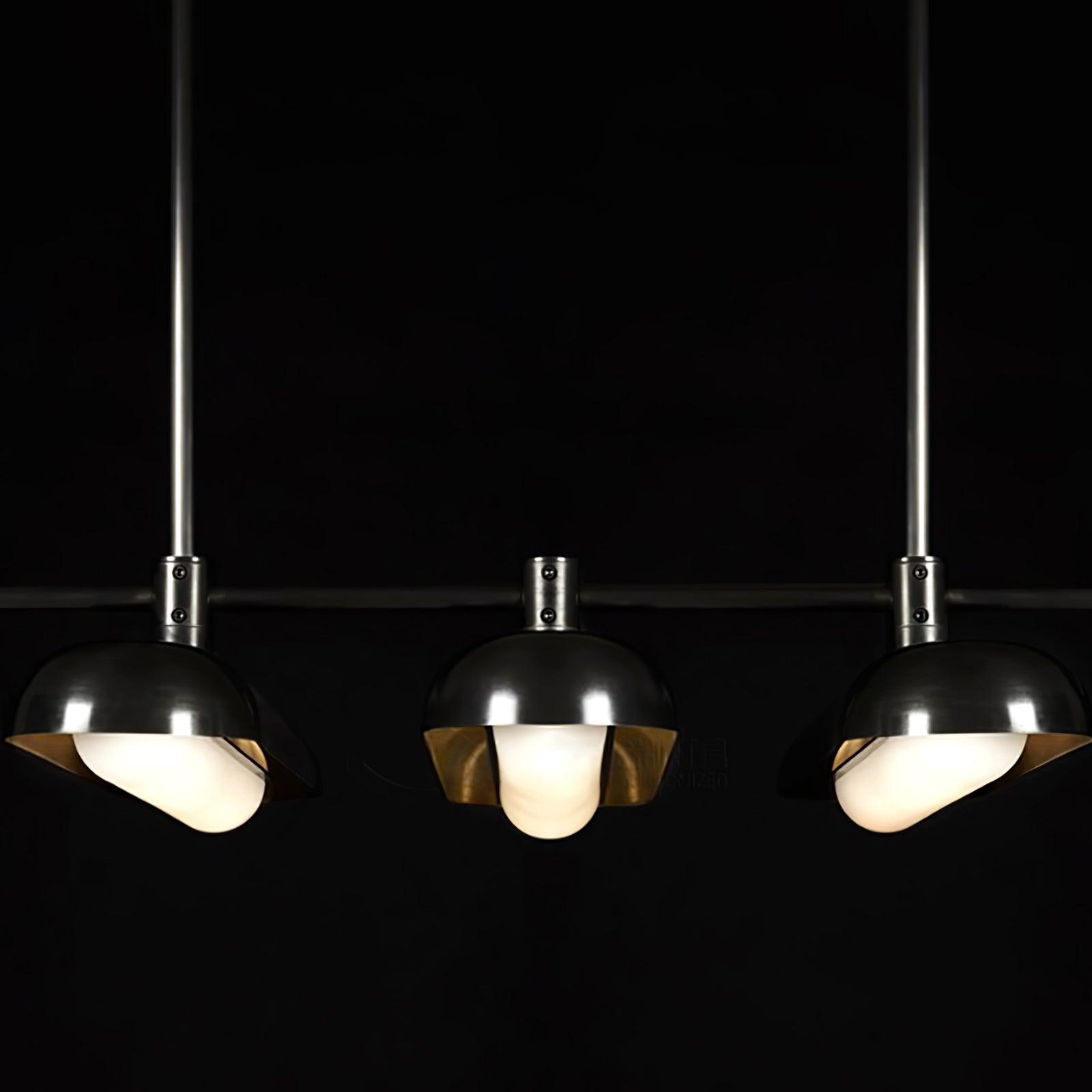 Lyvinaris Geometric Brass Linear Pendant Light - Letslighting
