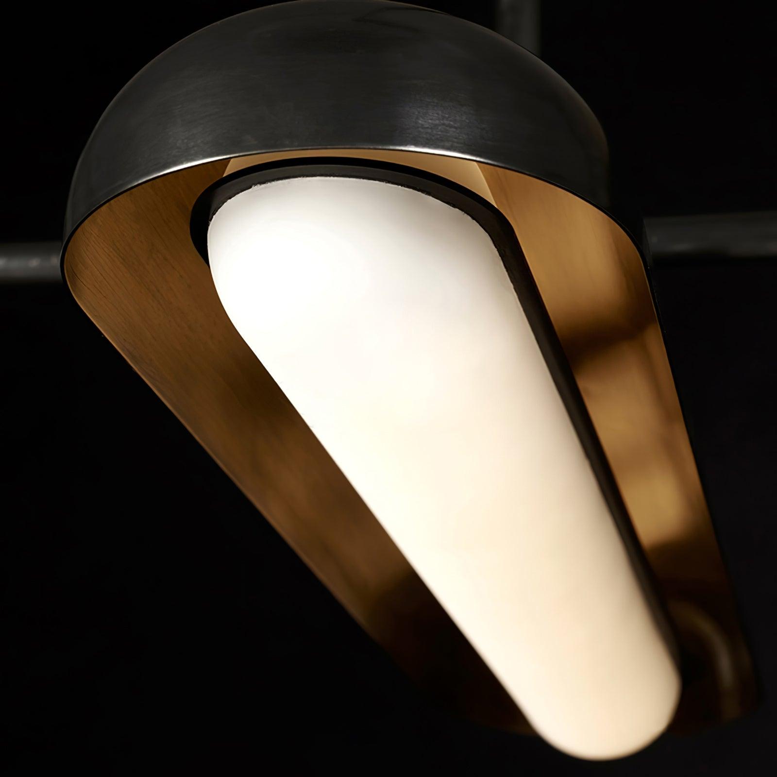 Lyvinaris Geometric Brass Linear Pendant Light - Letslighting