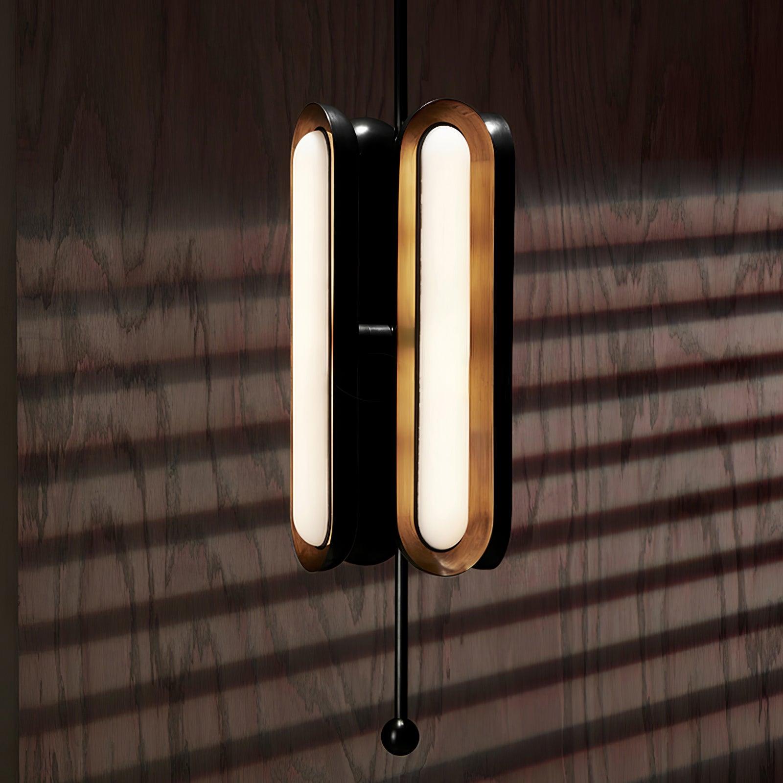 Lyvinaris Geometric Brass Linear Pendant Light - Letslighting