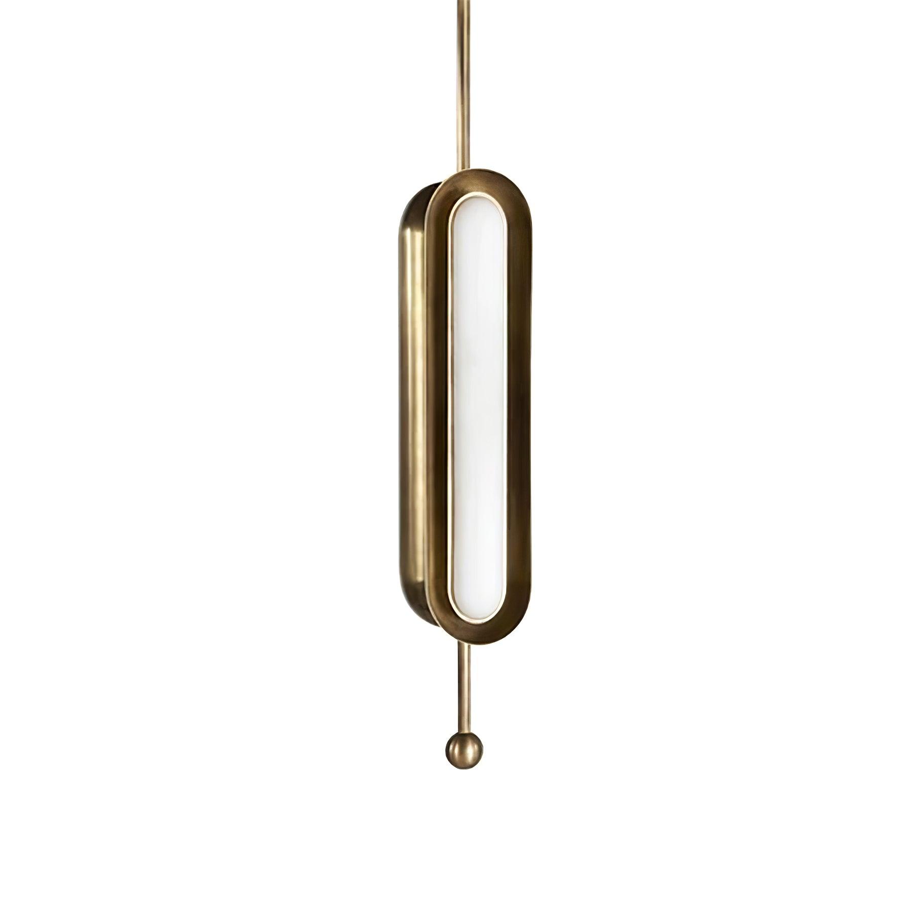 Lyvinaris Geometric Brass Linear Pendant Light - Letslighting