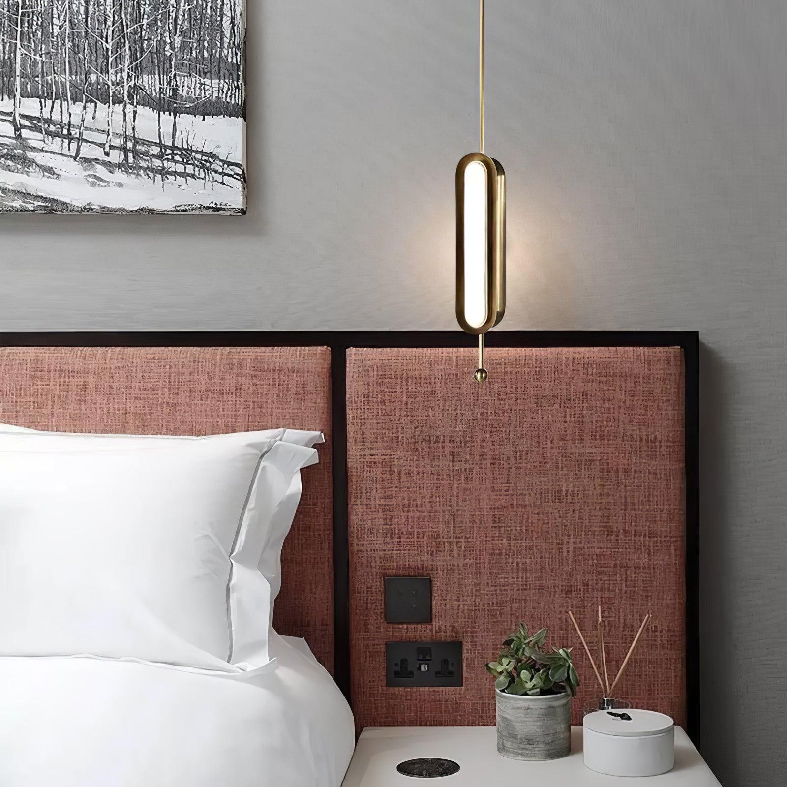 Lyvinaris Geometric Brass Linear Pendant Light - Letslighting