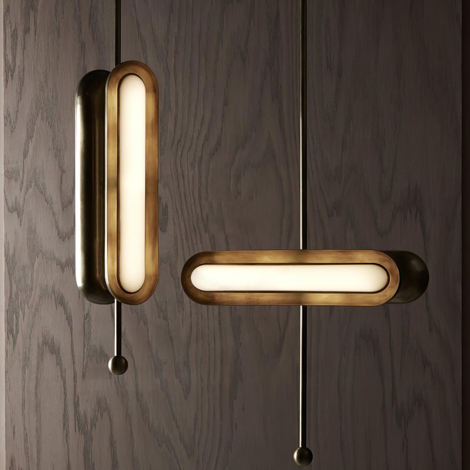 Lyvinaris Geometric Brass Linear Pendant Light - Letslighting