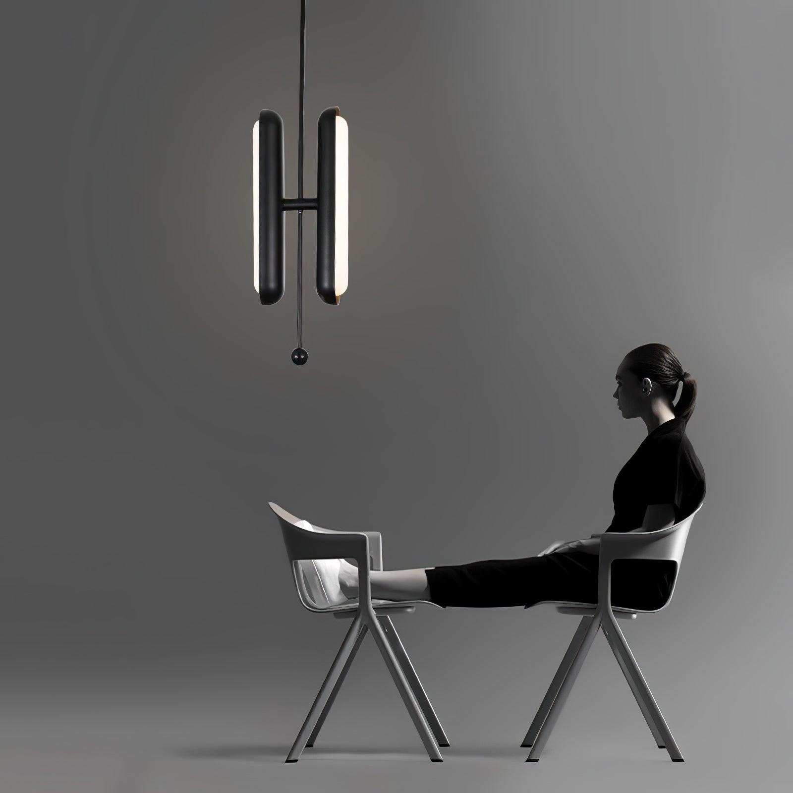 Lyvinaris Geometric Brass Linear Pendant Light - Letslighting