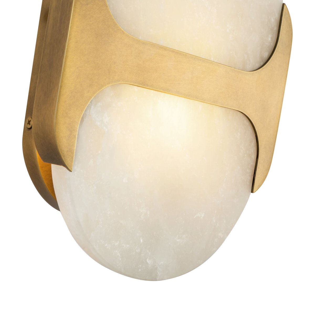 Ulthaora Double Globe Alabaster Wall Ligh