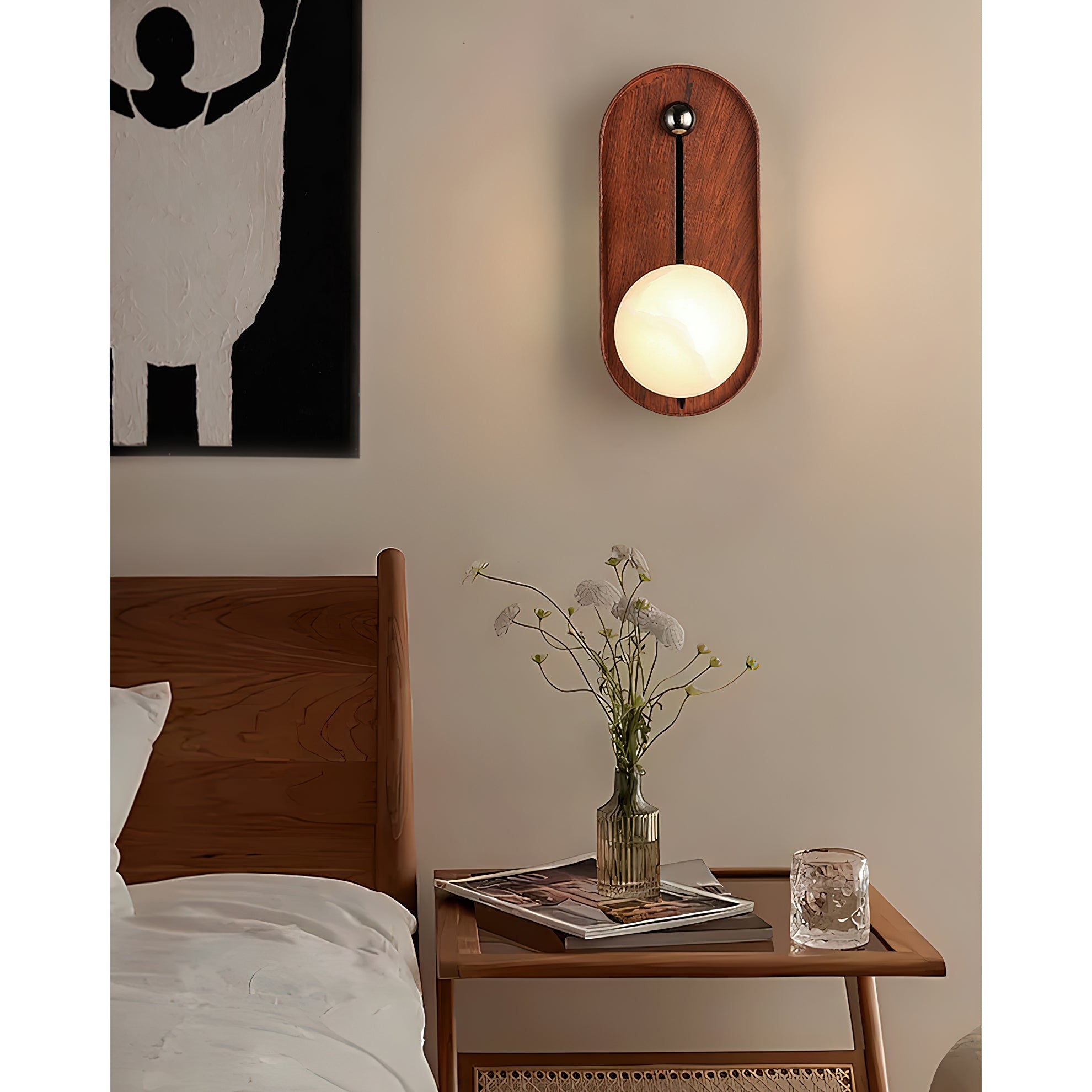 Evtala Modern Minimalist Alabaster Wall Lamp - Letslighting