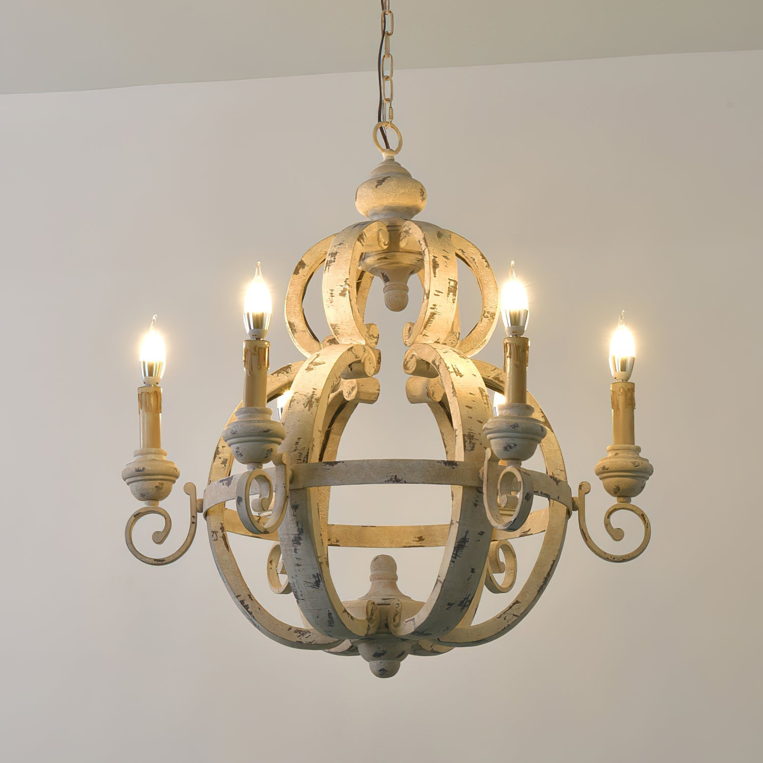 Cumaryra Traditional Hand-carved Wooden Chandelier - Letslighting