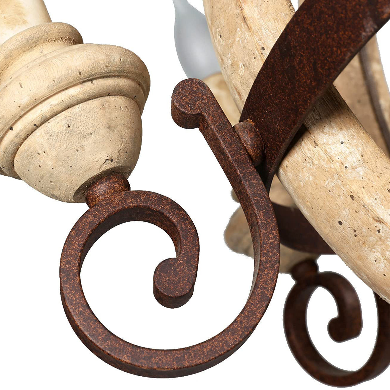 Cumaryra Traditional Hand-carved Wooden Chandelier - Letslighting