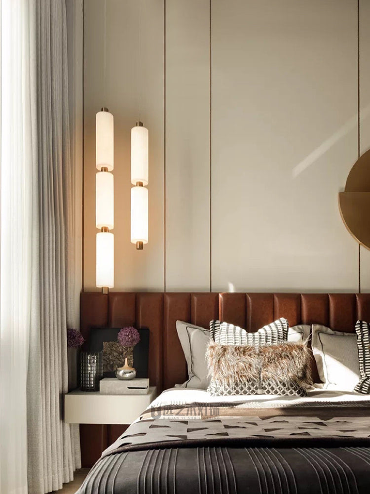 Zovarion Modern Minimalist Cluster Alabaster Pendant Light - Letslighting