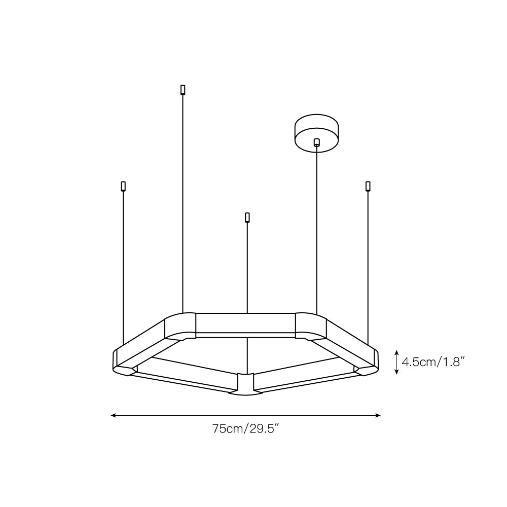 Celaeisra Unique Single Ring Alabaster Chandelier - Letslighting