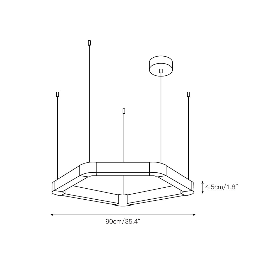 Celaeisra Unique Single Ring Alabaster Chandelier - Letslighting
