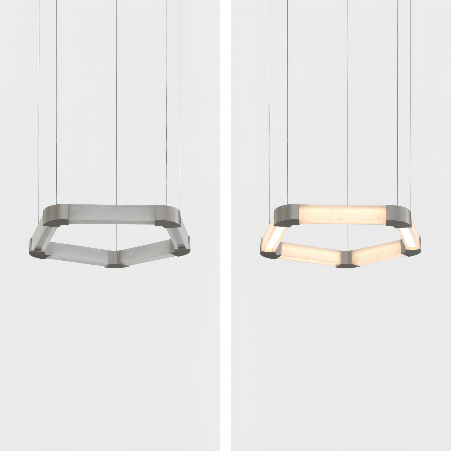Celaeisra Unique Single Ring Alabaster Chandelier - Letslighting
