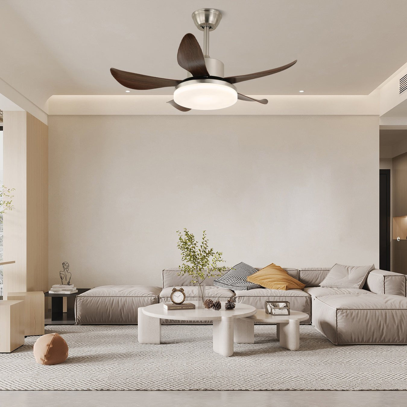 Nerra Modern Wood Ceiling Fan Light - Letslighting