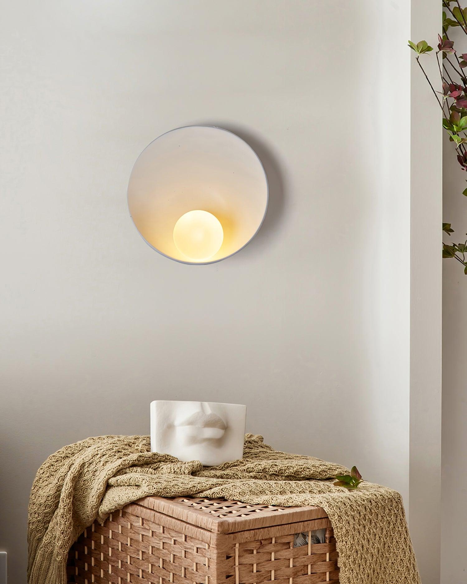 Wall Light Resin Cup Shade Accent Minimalist Cozy - Letslighting