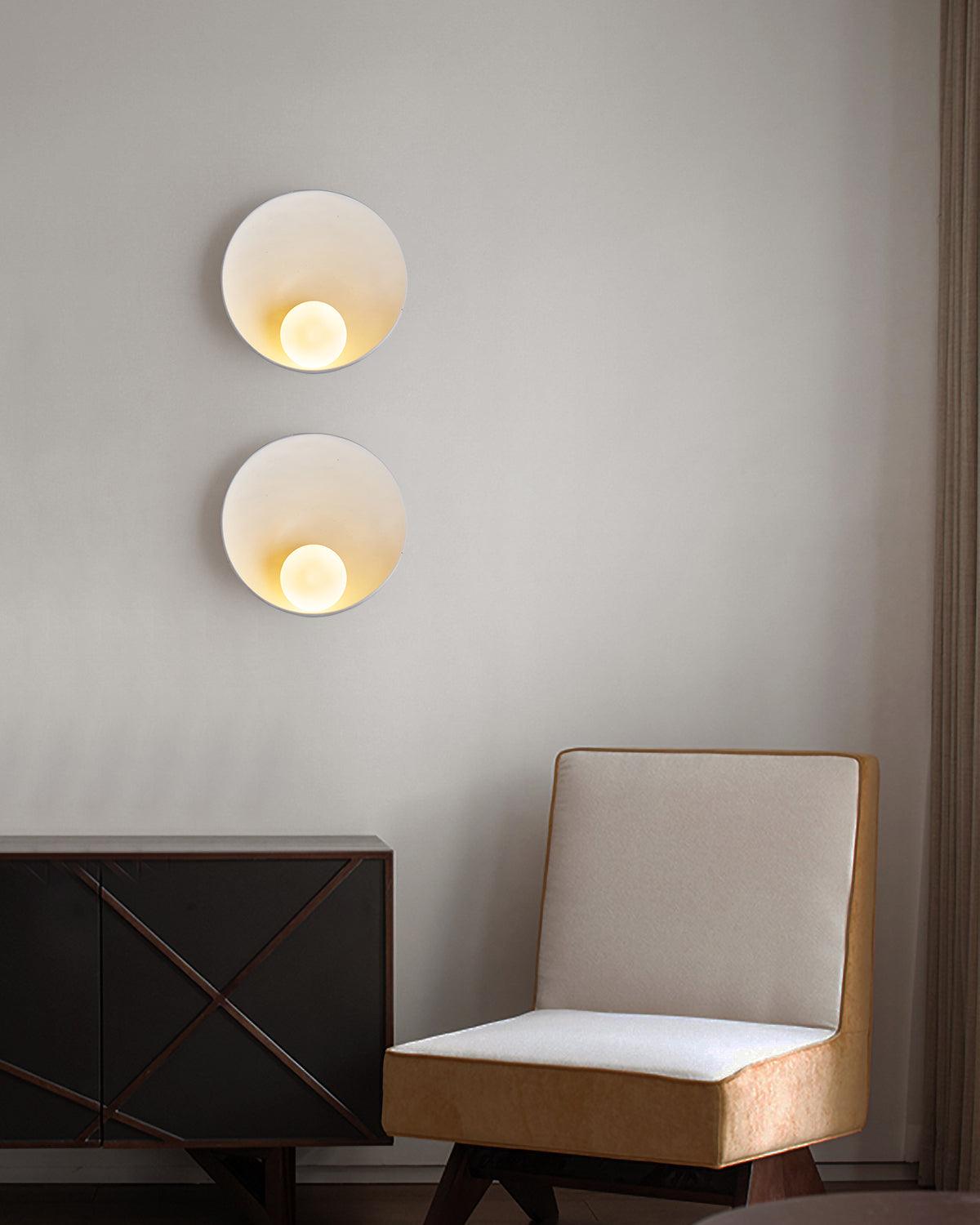 Wall Light Resin Cup Shade Accent Minimalist Cozy - Letslighting
