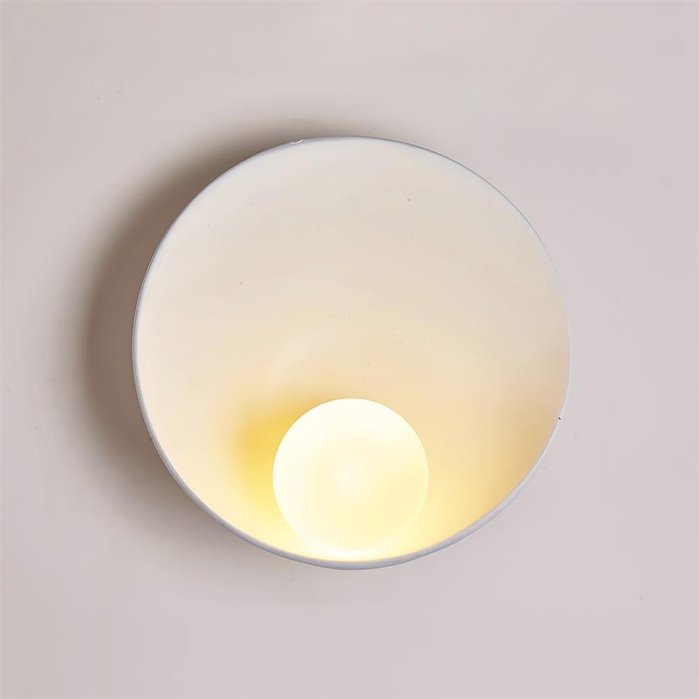 Wall Light Resin Cup Shade Accent Minimalist Cozy - Letslighting