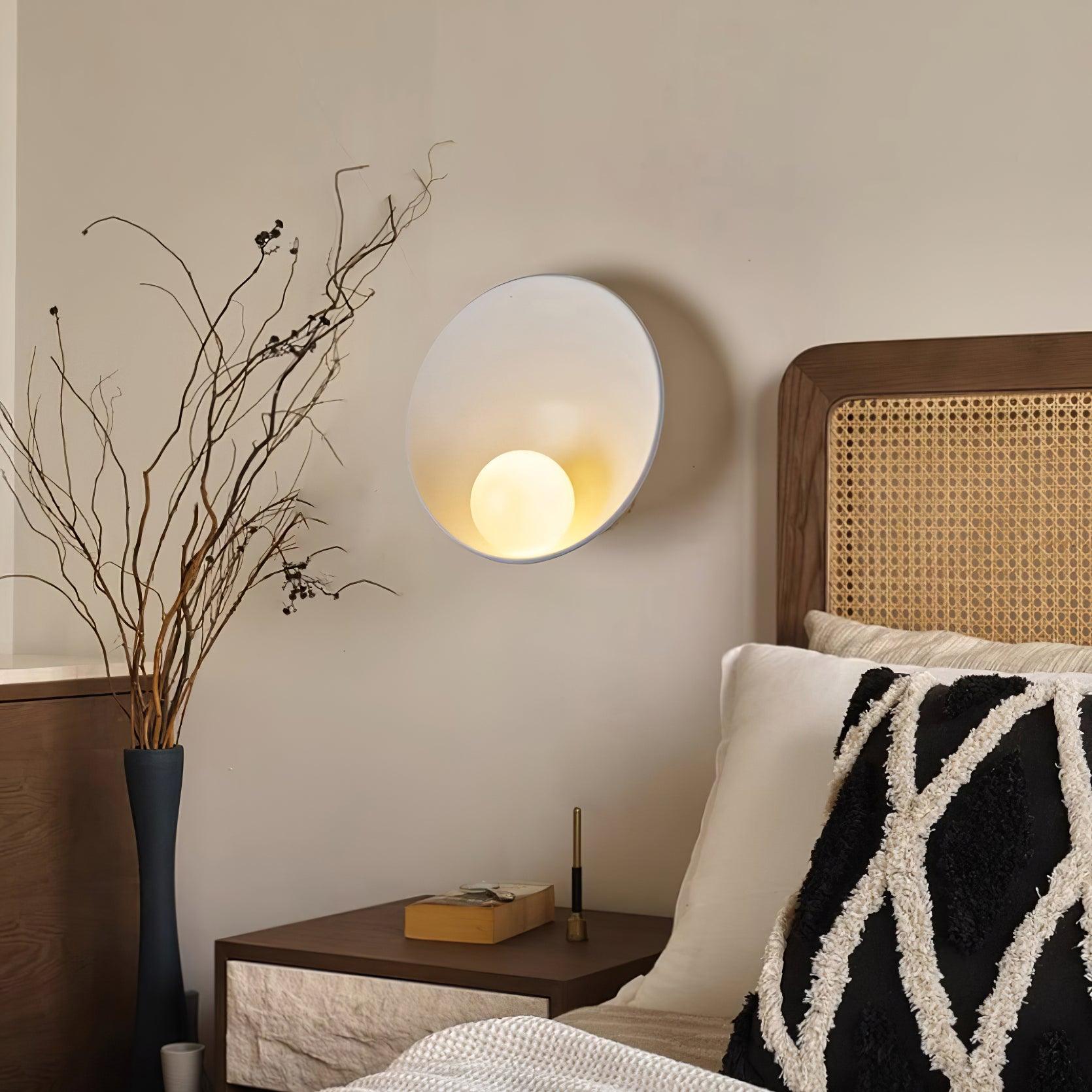 Wall Light Resin Cup Shade Accent Minimalist Cozy - Letslighting