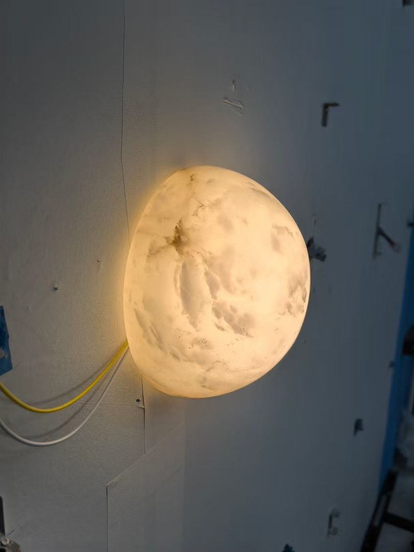 Nyraean Modern Minimalist Alabaster Wall Lamp - Letslighting