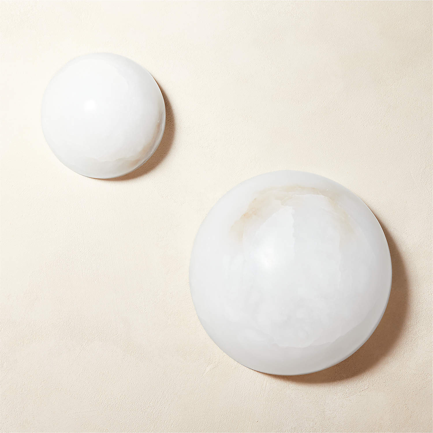 Kristy Minimalist Round Alabaster Wall Lamp - Letslighting