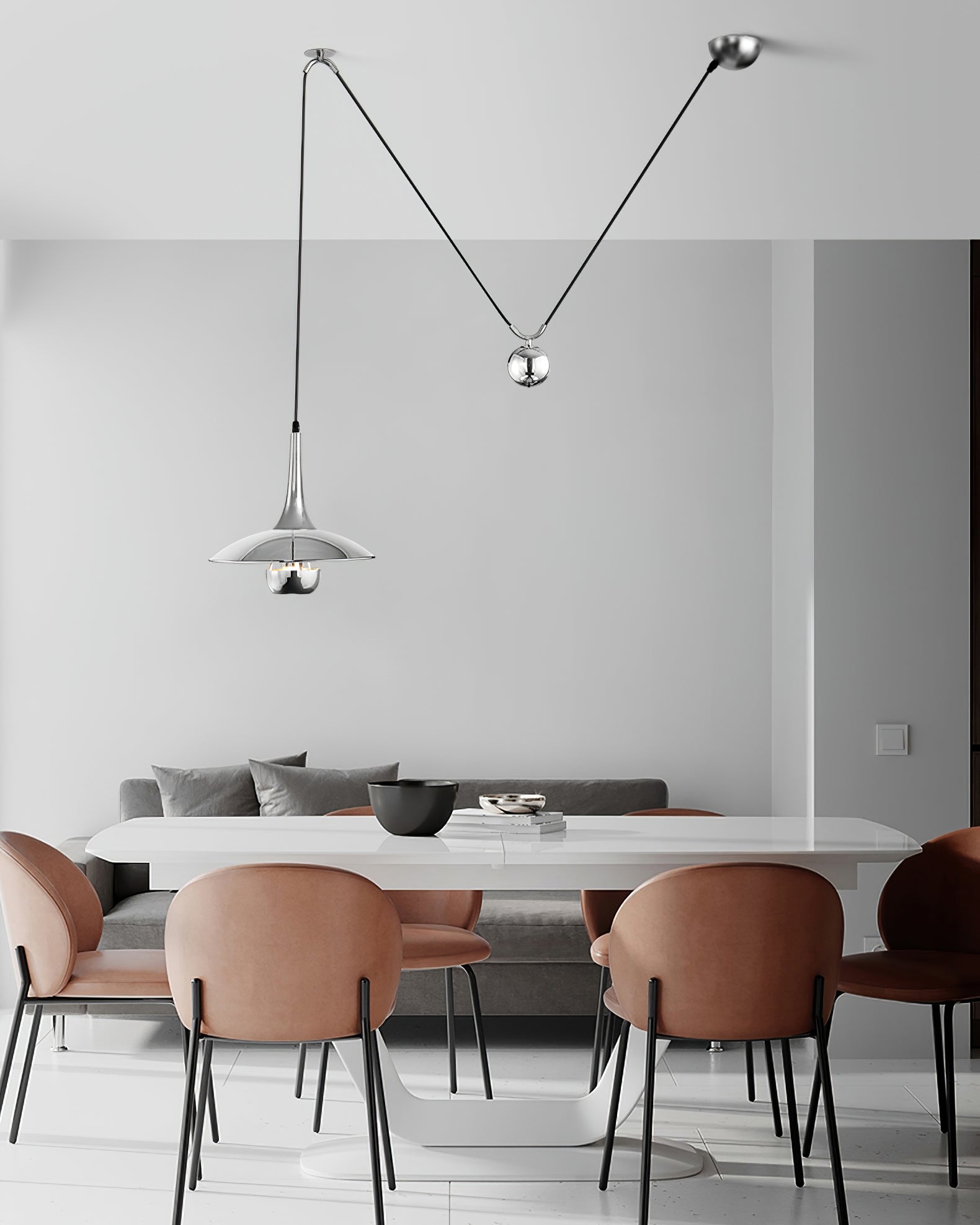 Lustra Pendant Lamp Adjustable for Living Room - Letslighting