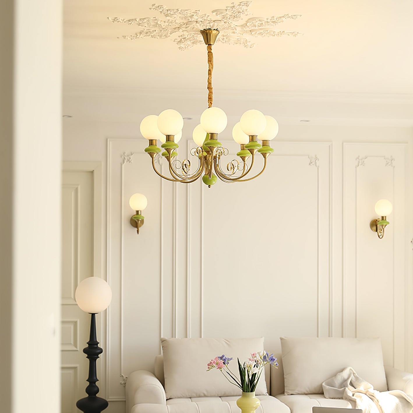 Valentina Modern Creative Chandelier Glass Dining Room Living Room