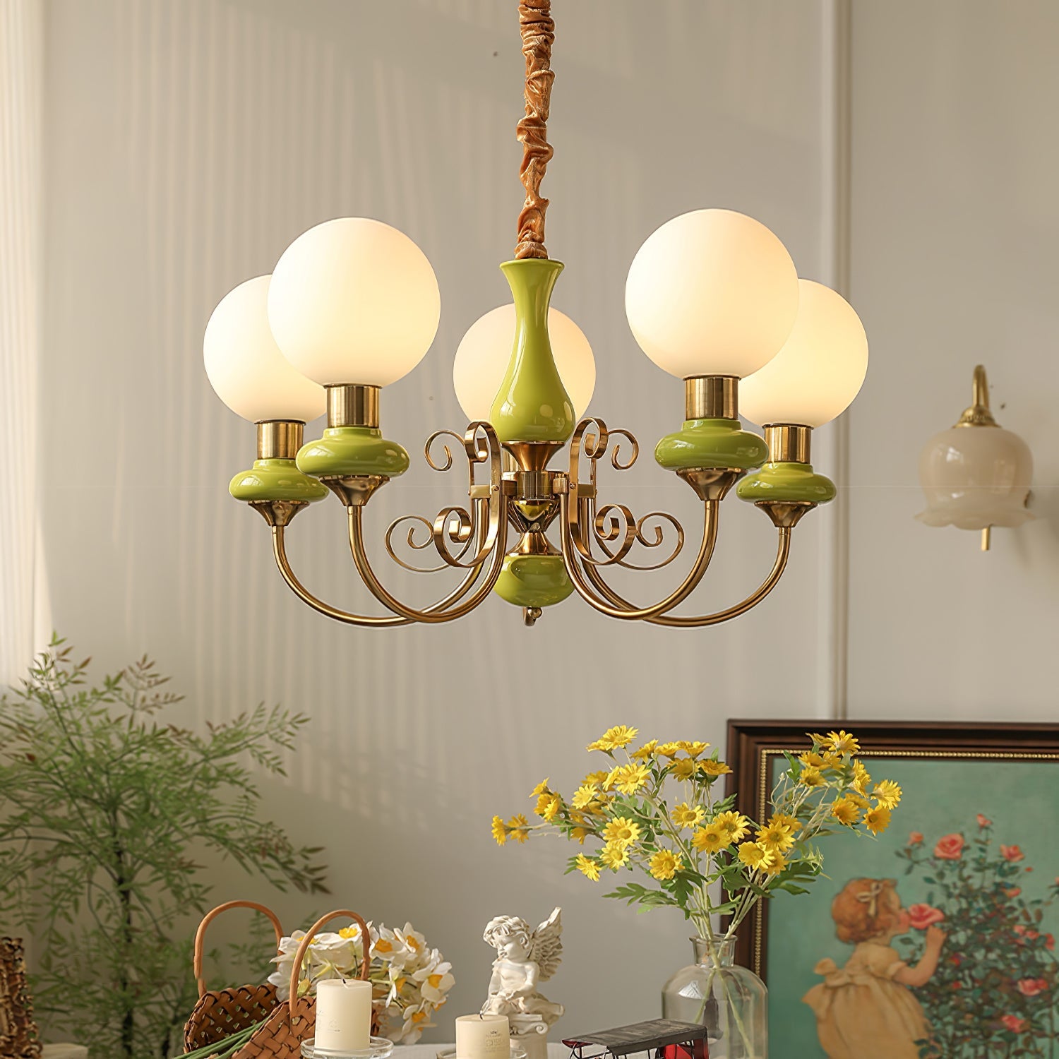 Valentina Modern Creative Chandelier Glass Dining Room Living Room