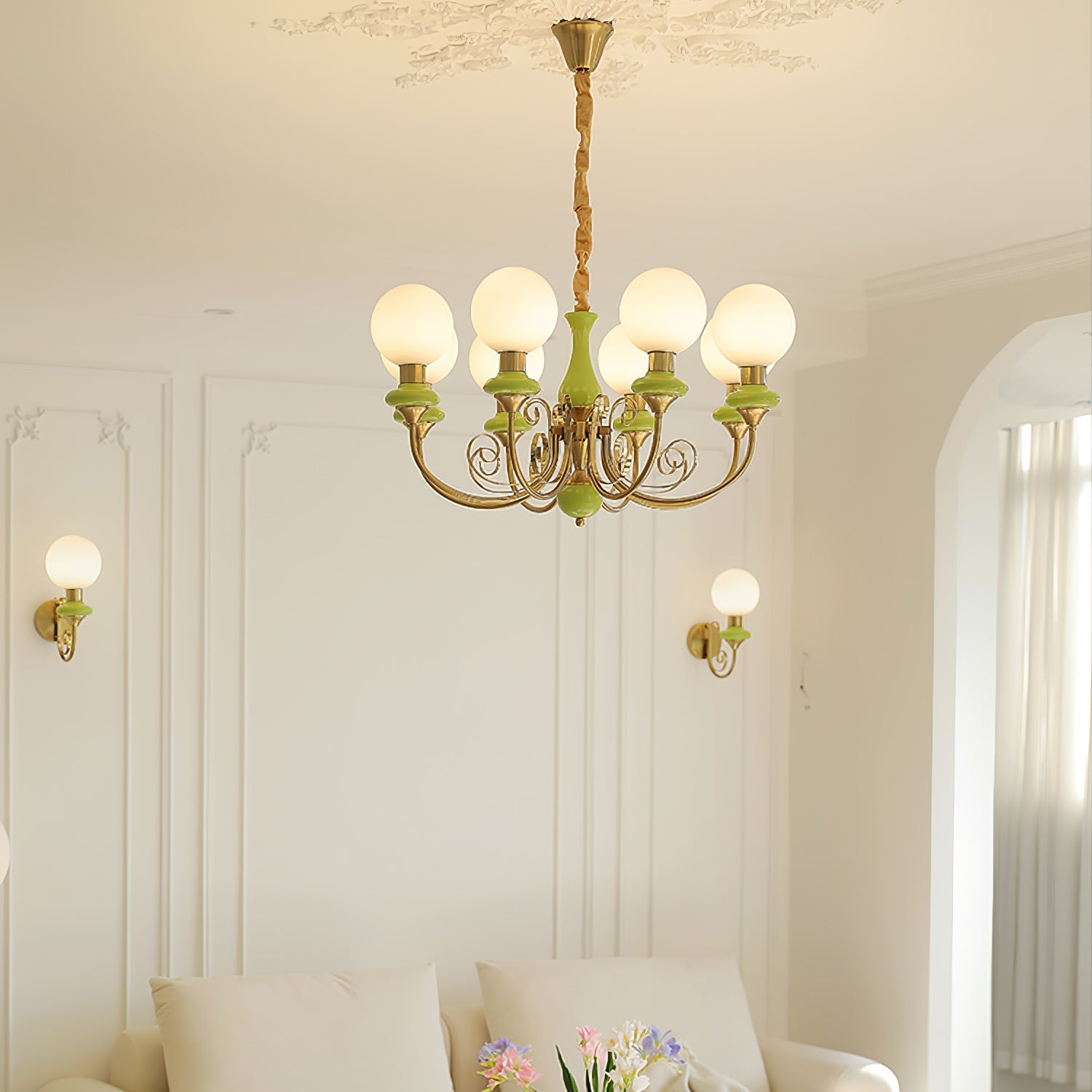 Valentina Modern Creative Chandelier Glass Dining Room Living Room