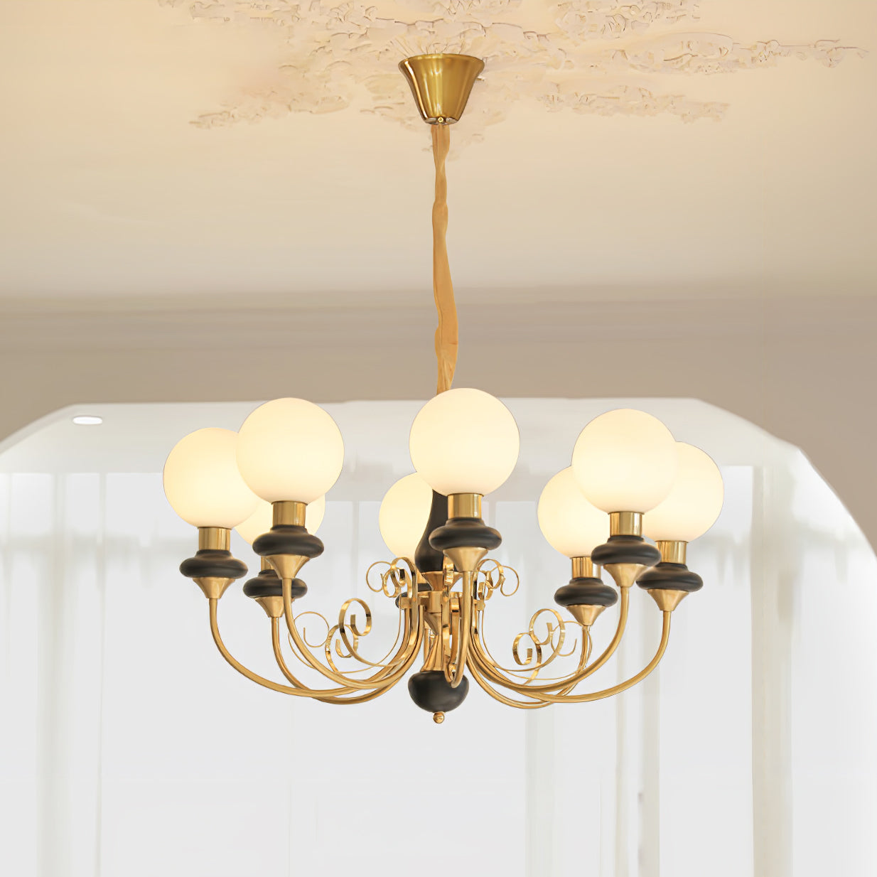 Valentina Modern Creative Chandelier Glass Dining Room Living Room