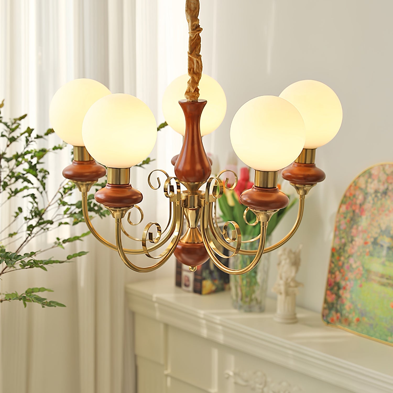 Valentina Modern Creative Chandelier Glass Dining Room Living Room