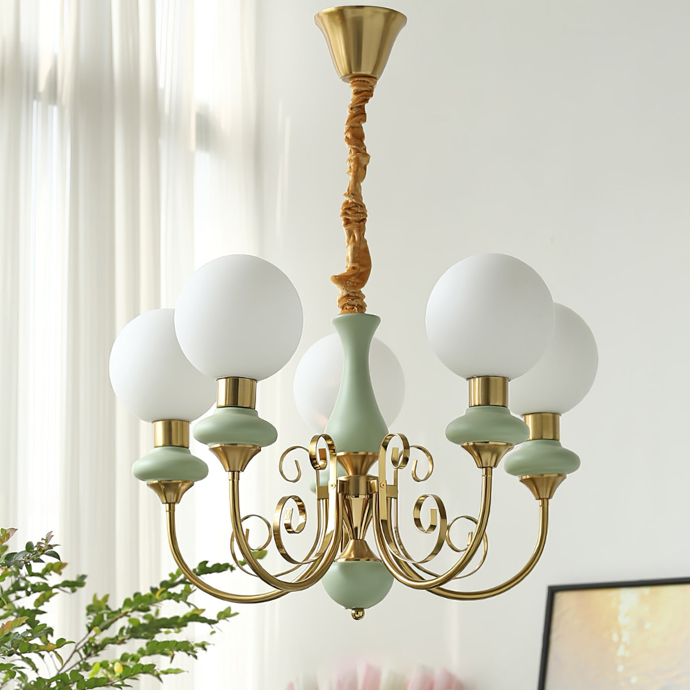 Valentina Modern Creative Chandelier Glass Dining Room Living Room