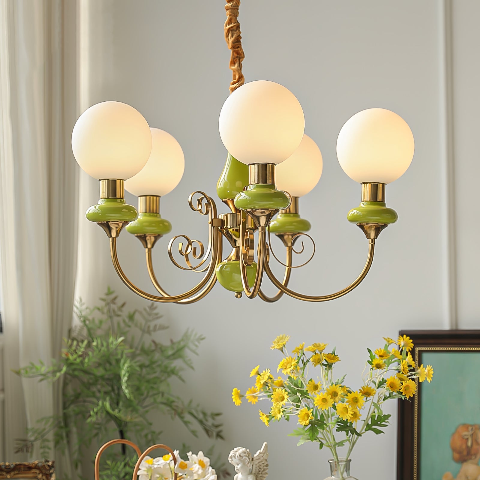 Valentina Modern Creative Chandelier Glass Dining Room Living Room
