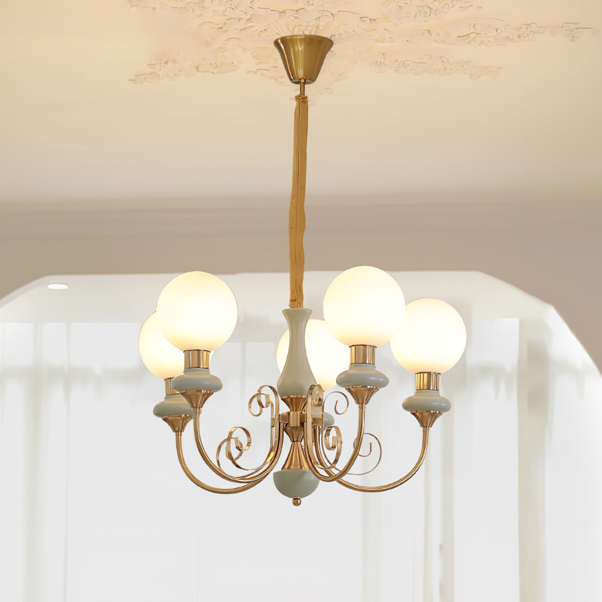 Valentina Modern Creative Chandelier Glass Dining Room Living Room