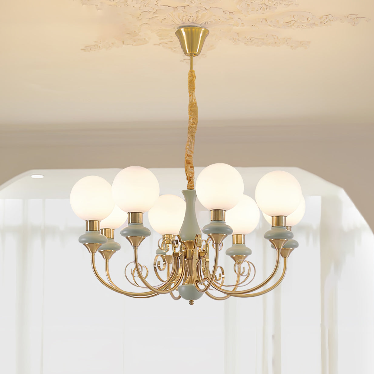Valentina Modern Creative Chandelier Glass Dining Room Living Room