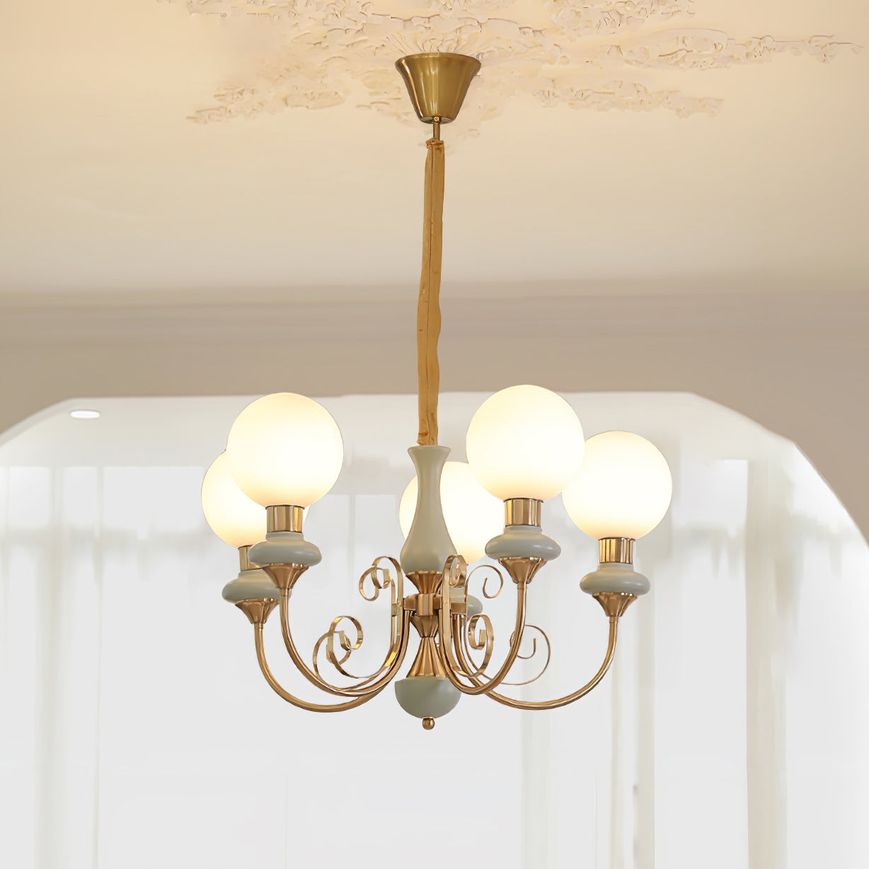Valentina Modern Creative Chandelier Glass Dining Room Living Room