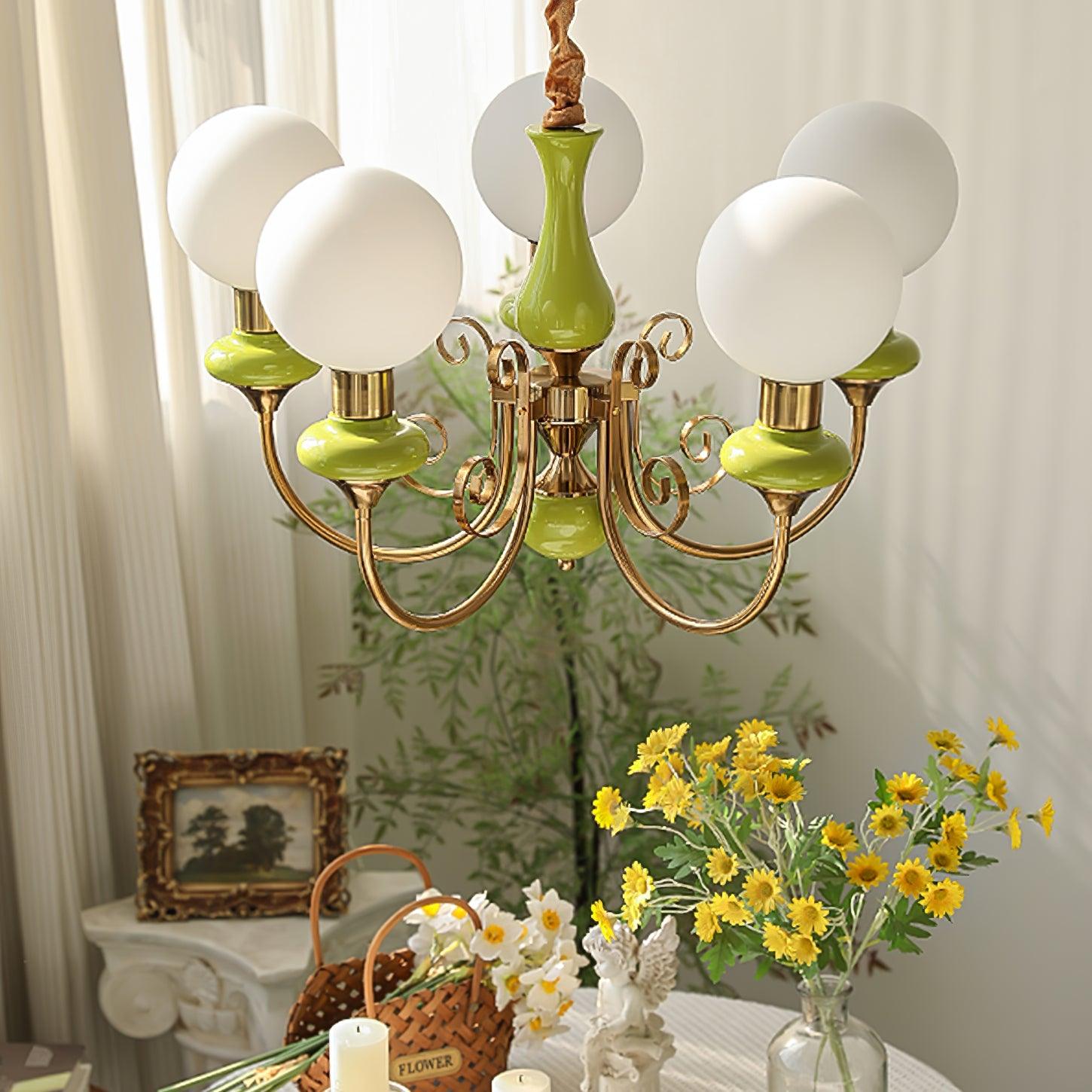 Valentina Modern Creative Chandelier Glass Dining Room Living Room