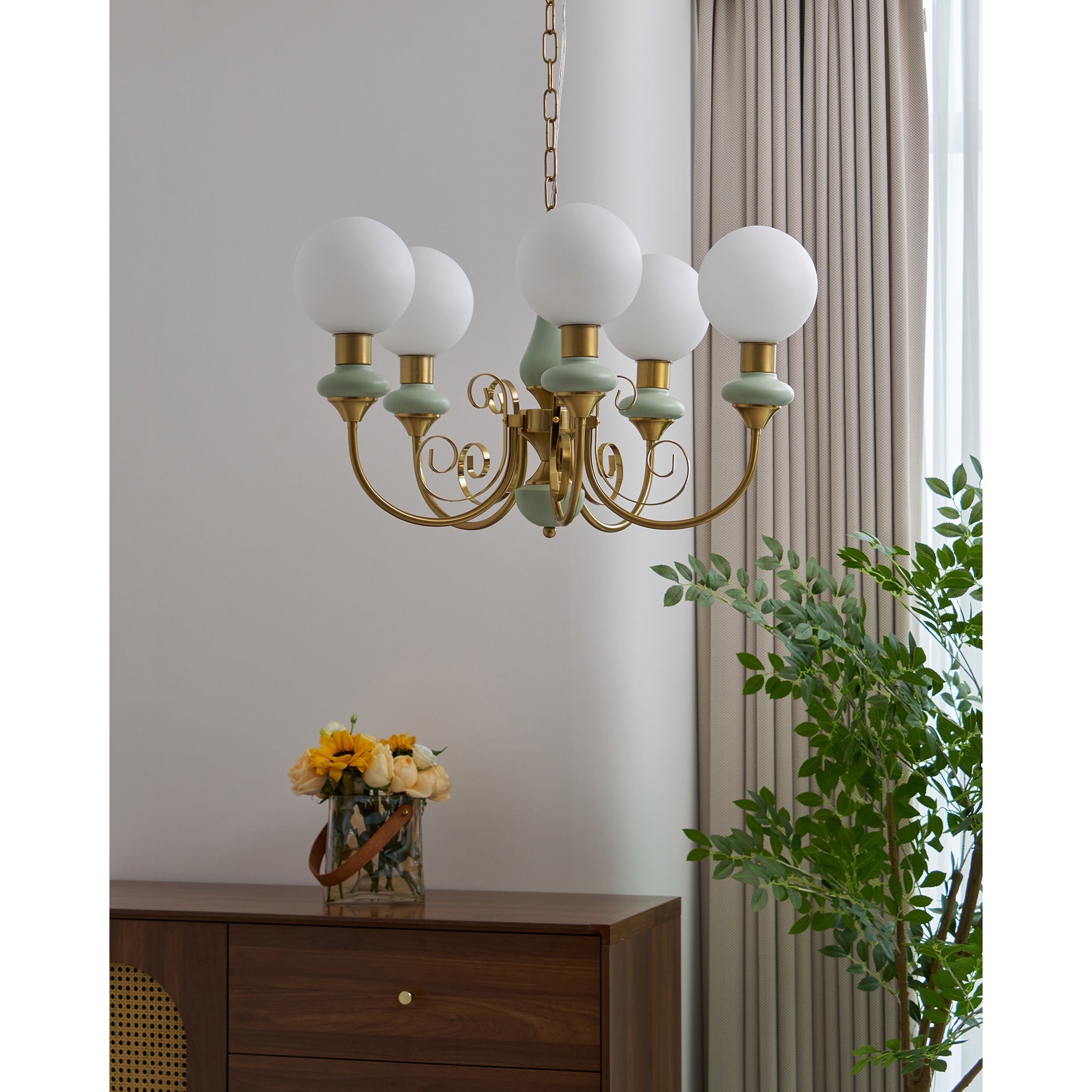Evsolia Premium Nordic Art Onyx Glass Chandelier - Letslighting