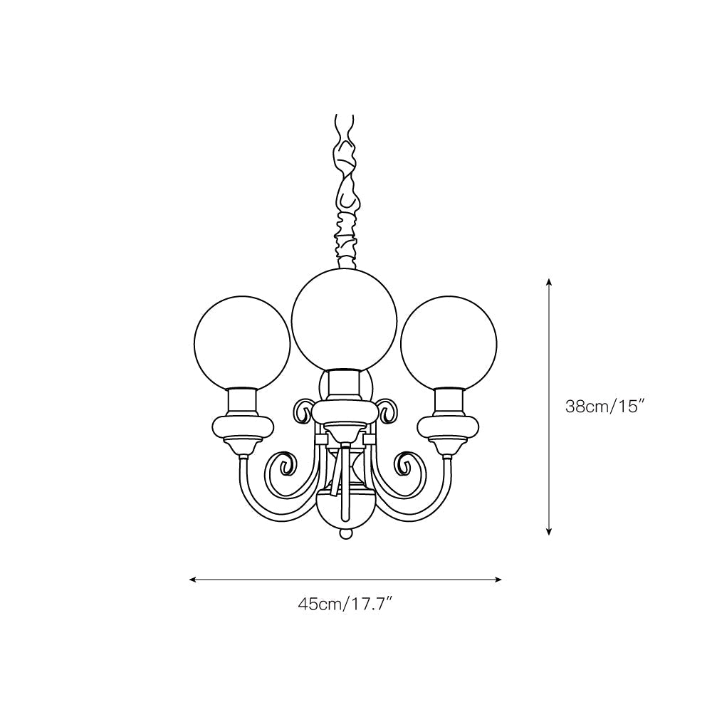 Evsolia Premium Nordic Art Onyx Glass Chandelier - Letslighting