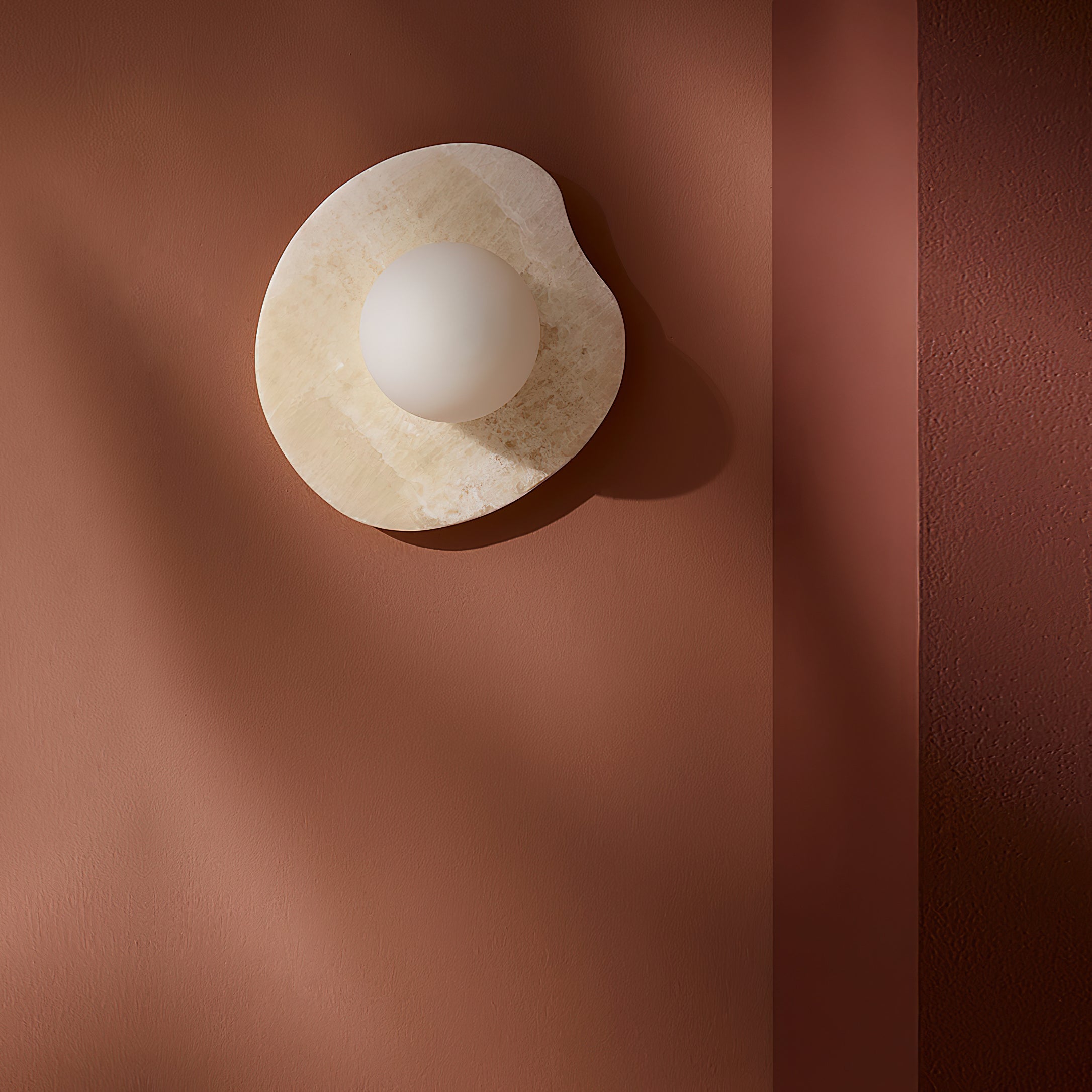 Lyvyneth Modern Minimalist Onyx Nopal Wall Lamp - Letslighting