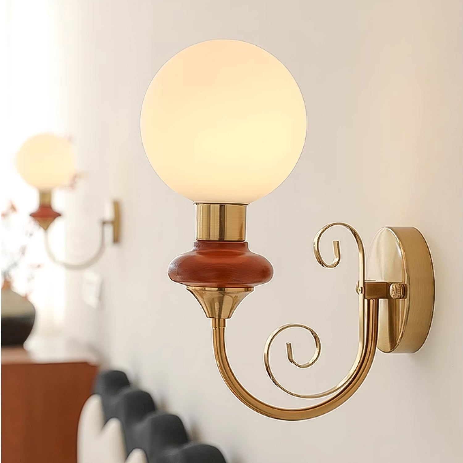 Quirk Premium Nordic Art Glass Wall Lamp - Letslighting
