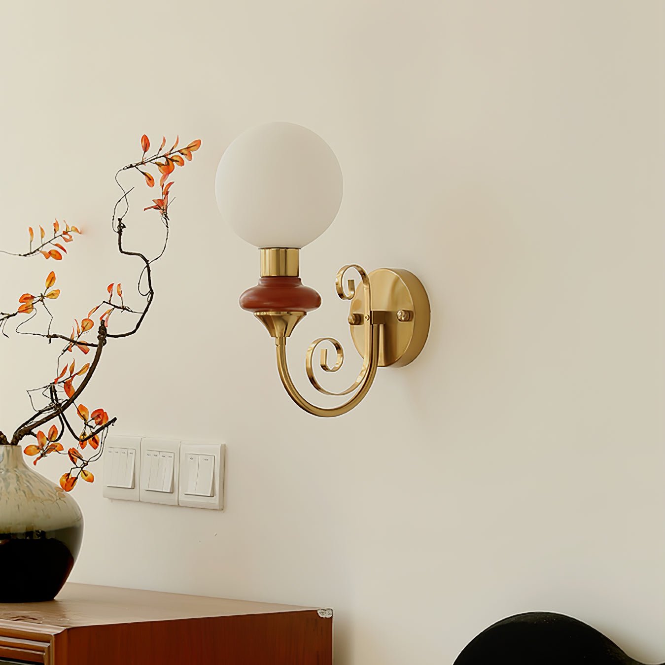 Quirk Premium Nordic Art Glass Wall Lamp - Letslighting