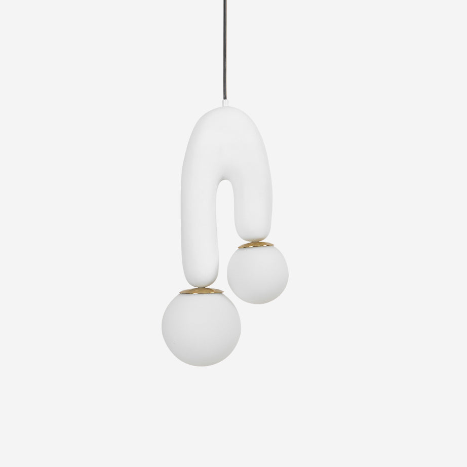 Oo Pendant Light Smooth Sculptural Organic - Letslighting