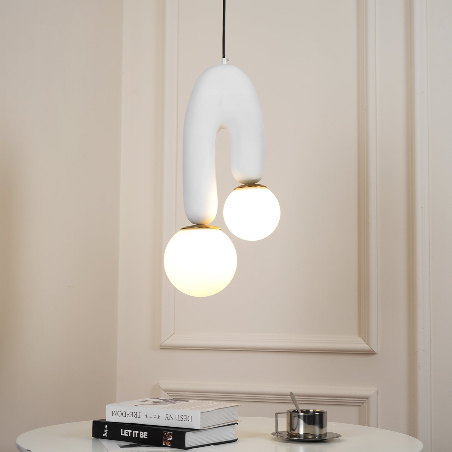 Oo Pendant Light Smooth Sculptural Organic - Letslighting