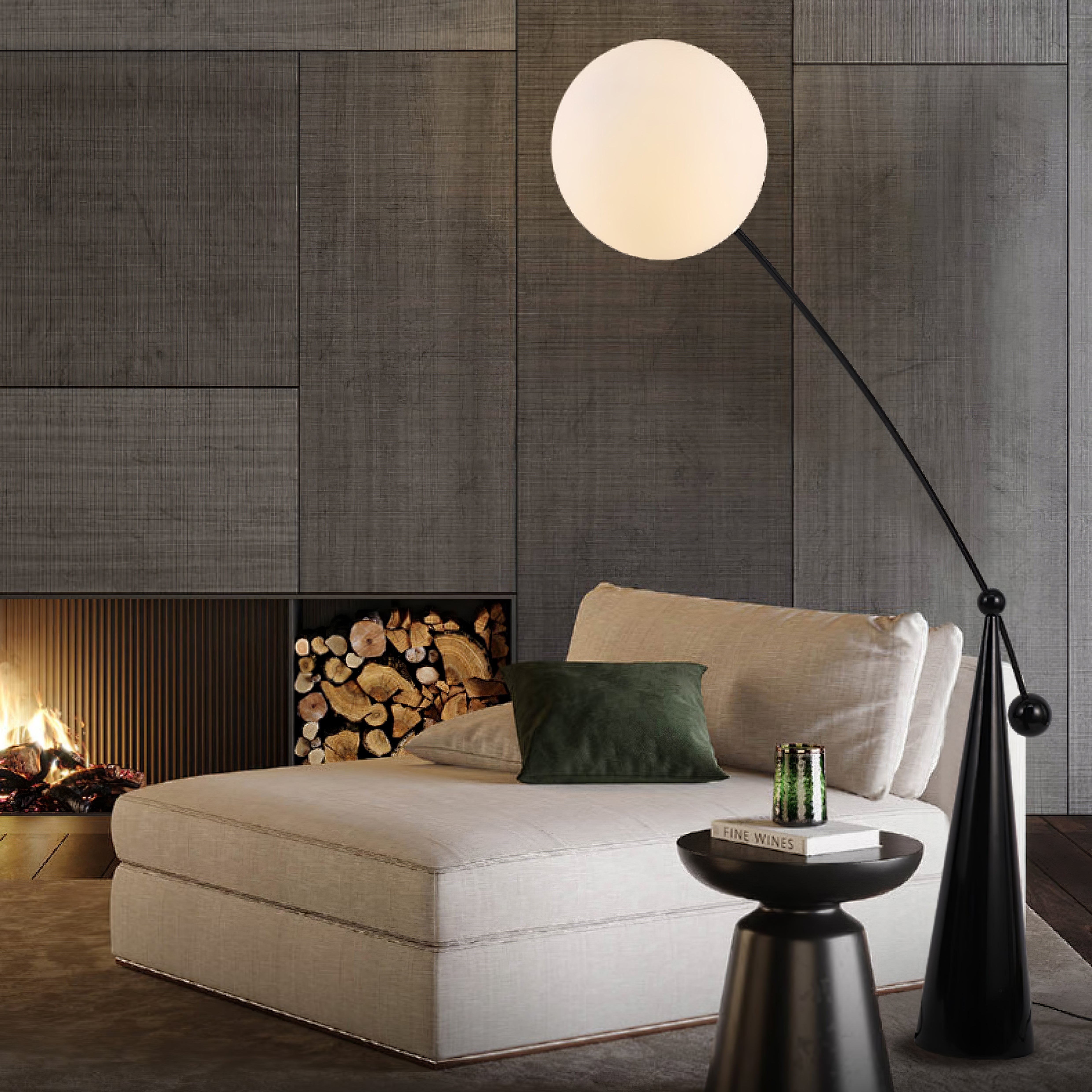 Ortalil Modern Arc Floor Lamp - Letslighting