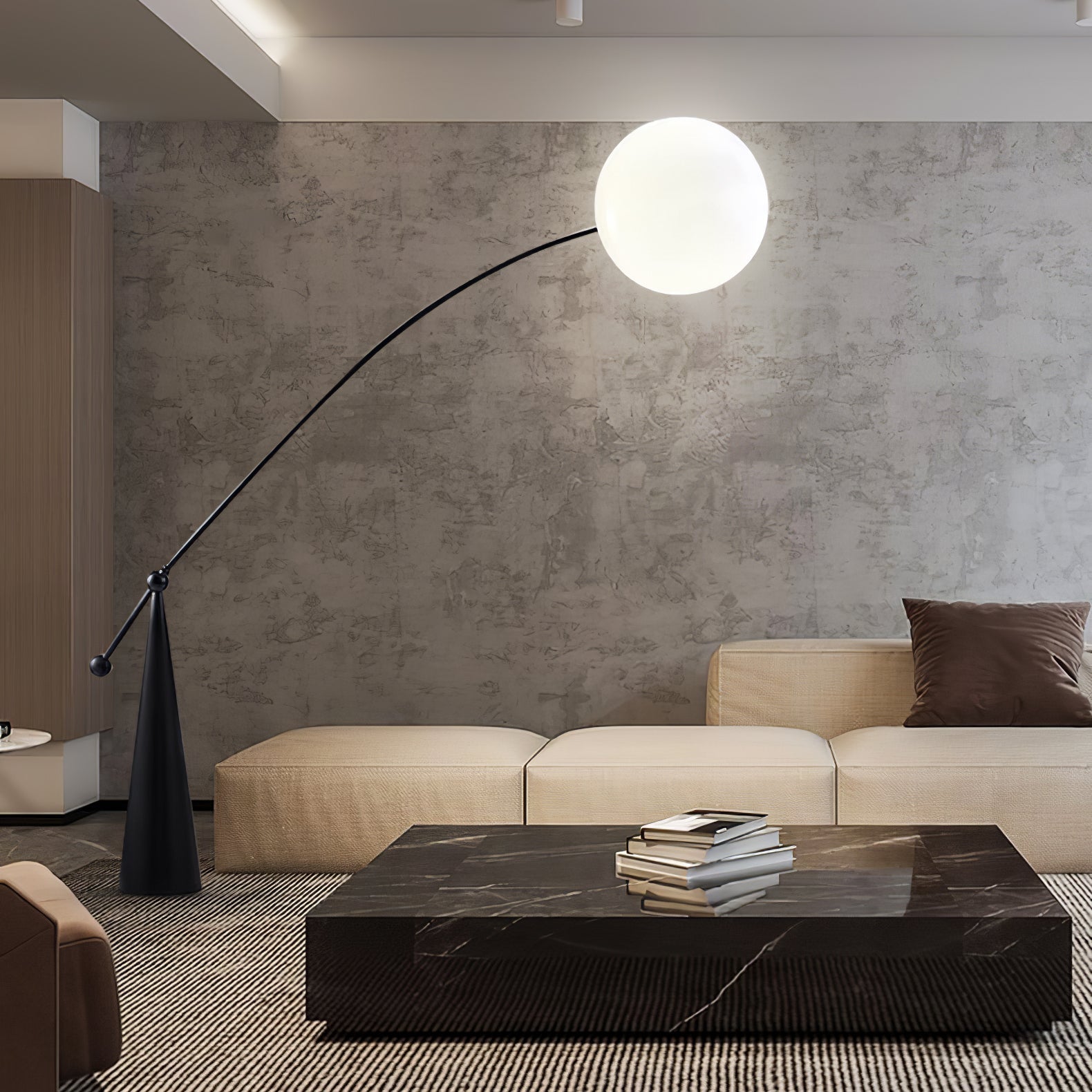 Ortalil Modern Arc Floor Lamp - Letslighting