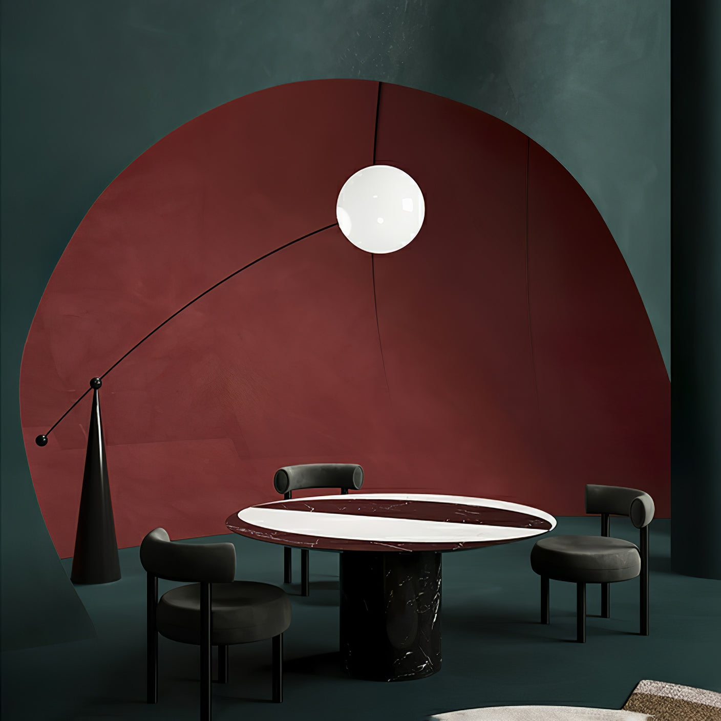 Ortalil Modern Arc Floor Lamp - Letslighting