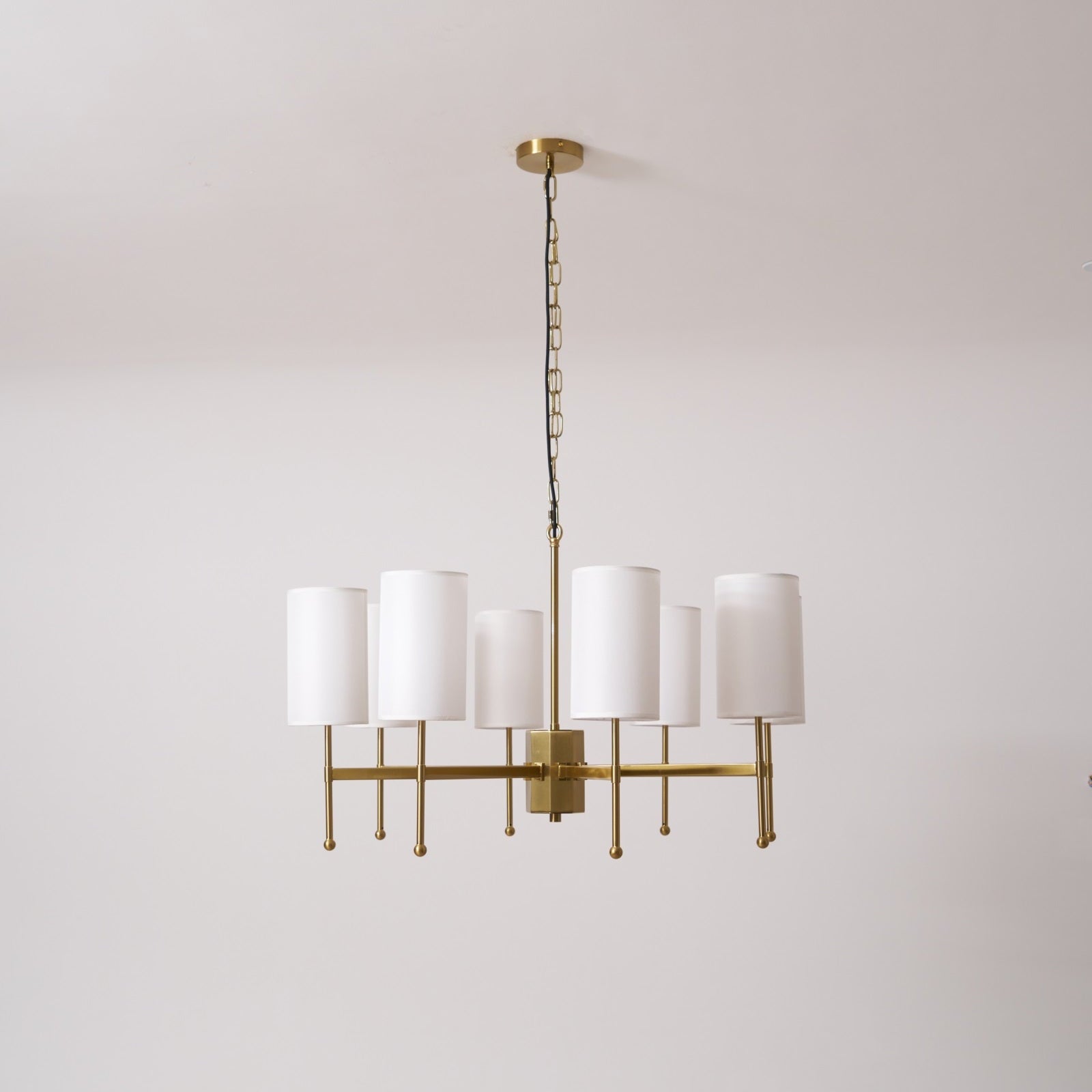 Ulcarisra Traditional Vintage Brass Fabric Chandelier - Letslighting
