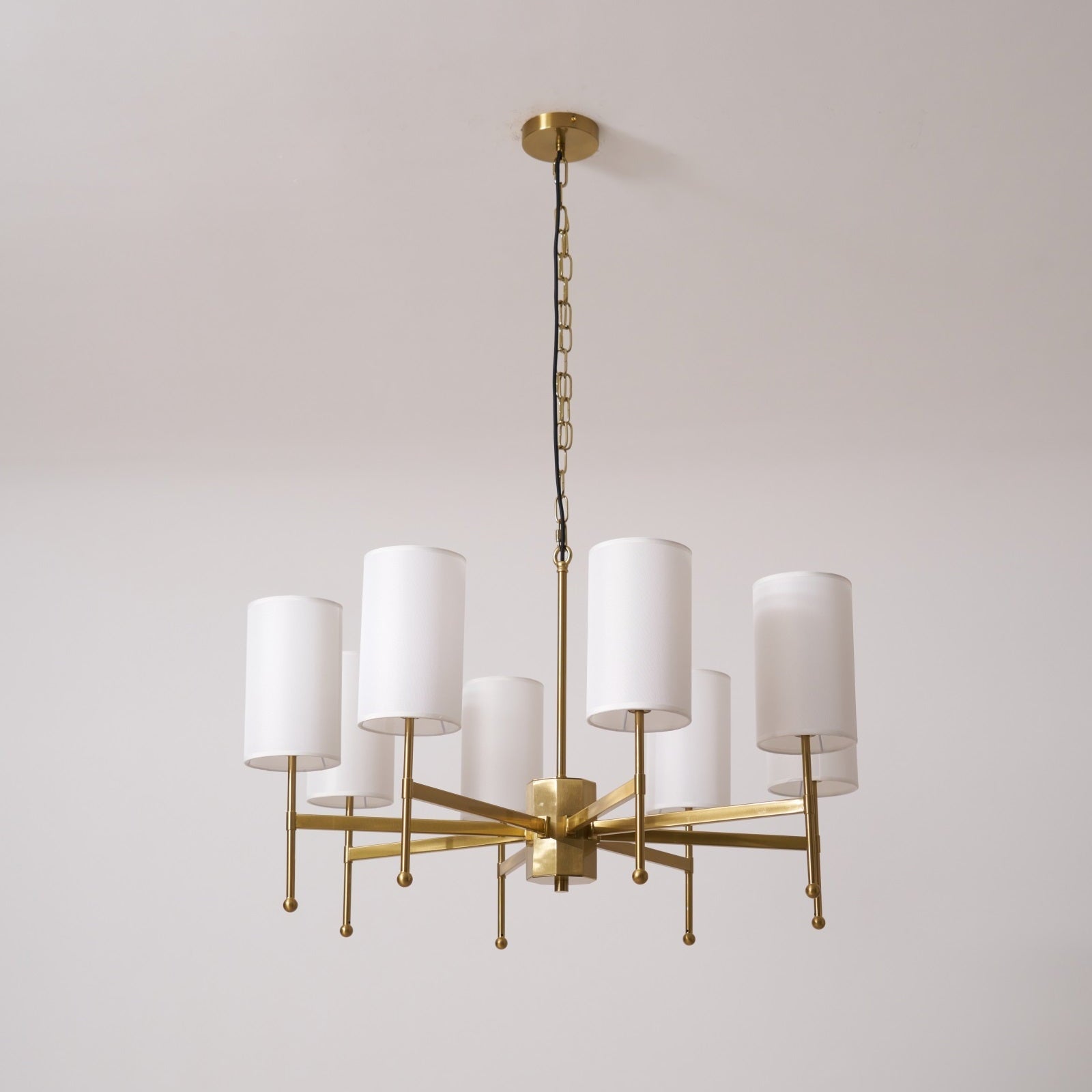 Ulcarisra Traditional Vintage Brass Fabric Chandelier - Letslighting