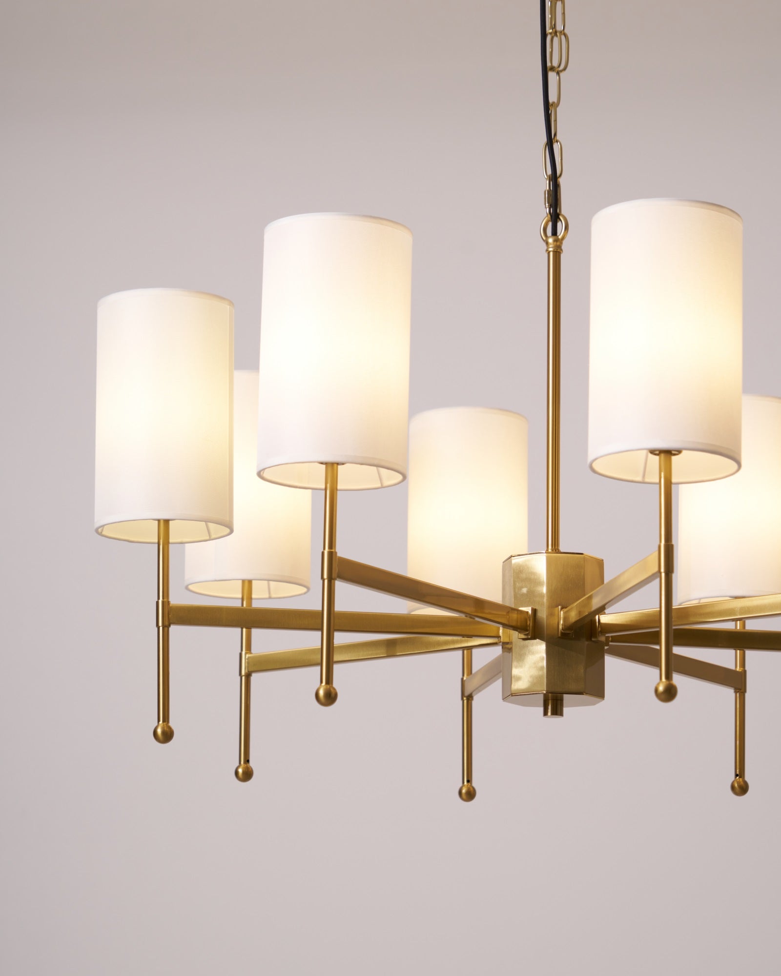Ulcarisra Traditional Vintage Brass Fabric Chandelier - Letslighting