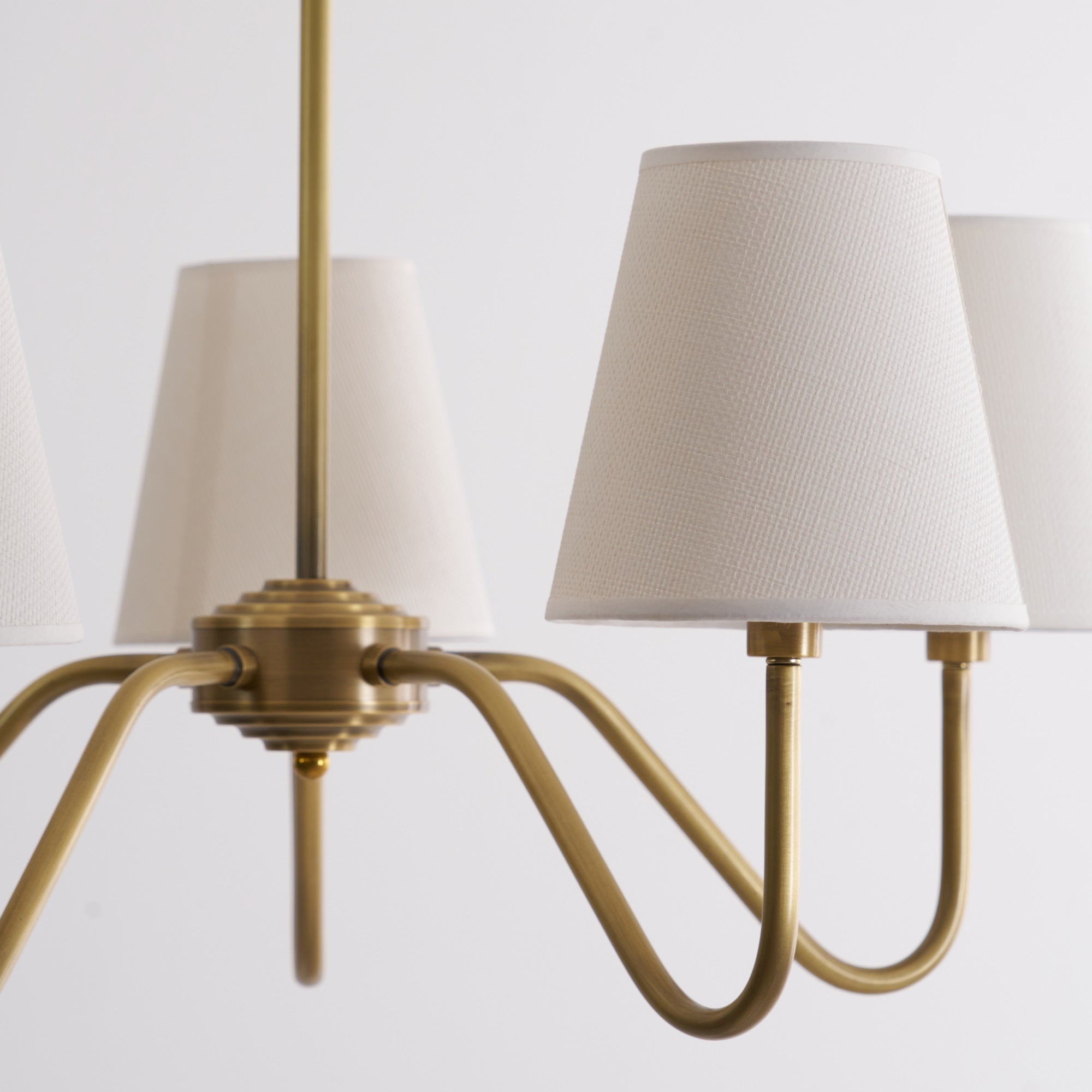 Viraean Vintage Industrial Brass Fabric Chandelier - Letslighting